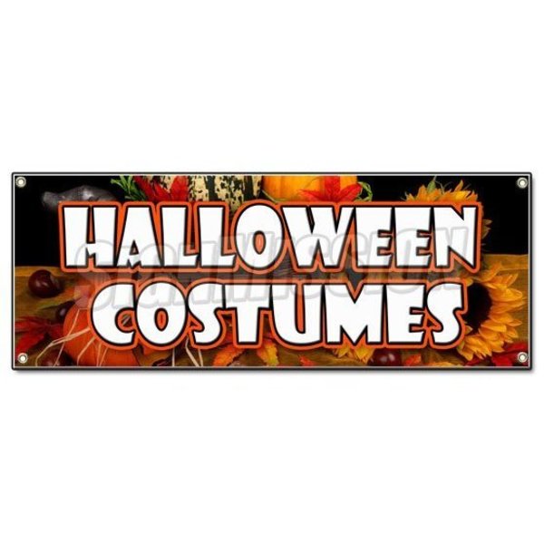 Signmission HALLOWEEN COSTUMES BANNER SIGN masks candy trick or treat holiday pumpkins B-Halloween Costumes